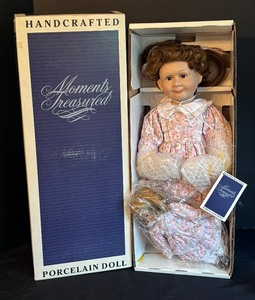 lot 256 image: Handcrafted Moments Treasured Porcelain Doll
