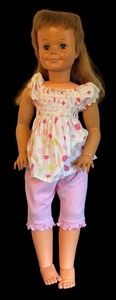 lot 270 image: Vintage Ideal Doll with Polka Dot Outfit