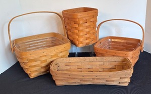 lot 280 image: Set of 4 Longaberger Handwoven Baskets