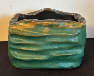 lot 295 image: Vintage University of North Dakota Student Vase by V. Powers Signed and Stamped
