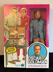 lot 302 image: Vintage Oscar Goldman Six Million Dollar Mans Boss Doll with Exploding Briefcase