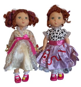 lot 333R image: Set of 2 Vintage Fancy Nancy Dolls by JAKKS Pacific