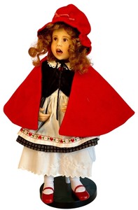 lot 200 image: Goebel Masters Precious Years 18-Inch Little Red Riding Hood Doll #0201