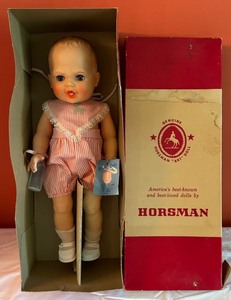 lot 8D image: Vintage 19 Inch My My Baby Doll by Horsman with Original Box