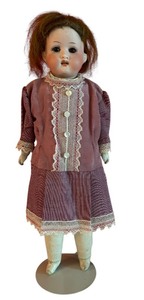 lot 9D image: Antique German Bisque Head Doll