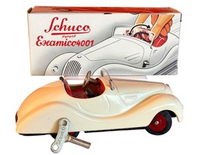 lot 13D image: Schuco Examico 4001 Wind-Up Tin Toy Car with Box and Key
