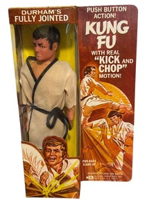 lot 28D image: Vintage Durham Kung Fu Action Figure in Original Packaging