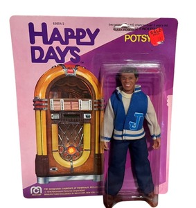 lot 30D image: Vintage Happy Days Potsy Action Figure in Original Packaging