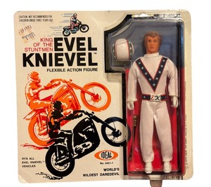 lot 40D image: 1972 Evel Knievel King of the Stuntmen Flexible Action Figure by Ideal