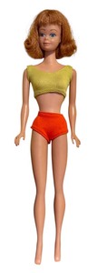 lot 380 image: Vintage 1962 Midge Barbie Doll with Outfit