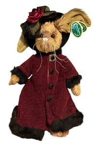 lot 390 image: Bearington Collection Natasha Style 4002 Plush Bunny Doll with Hat and Coat