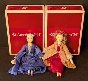 lot 212 image: American Girl Felicity and Elizabeths Dolls