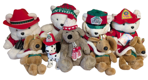 lot 557 image: Assorted Vintage Daytons Holiday Plush Animals