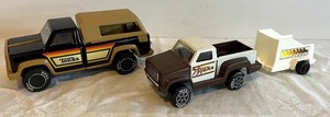 lot 105N image: Tonka Vintage Pickup Trucks and Camper Trailer Toy Lot