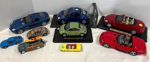 lot 116N image: Collection of 9 Small Scale Collectible Model Cars Assorted Brands