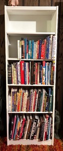 lot 666R image: LL - Bookshelf with Collection of Collectibles and Hobby Books