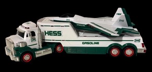 lot 748R image: LL - Hess Gasoline Semi Truck with Jet Aircraft Toy