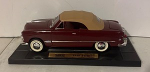 lot 775R image: LL - Mira 1949 Ford Die Cast Model Car with Display Base