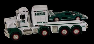 lot 788R image: LL - Hess Gasoline Truck with Race Car Die-Cast Toy Set