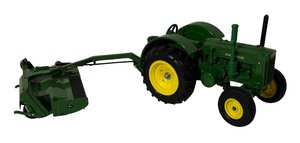 lot 797R image: LL - John Deere Tractor with 535 MoCo Implement