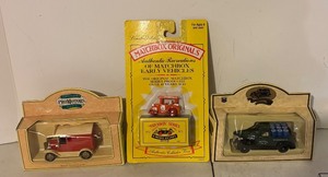 lot 812R image: LL - Set of 3 Collectible Die-Cast Vehicles Matchbox,Promotors and Chevron