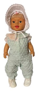 lot 816R image: LL - Vintage Cititoy Baby Doll with Bonnet and Outfit