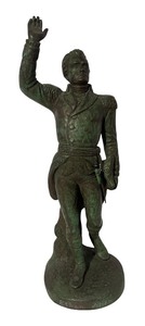 lot 826R image: LL - Ethan Allen Patinated Bronze-Style Sculpture