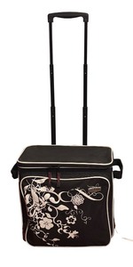 lot 829R image: LL - Generations Rolling Travel Bag with Floral Design