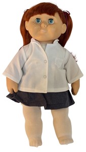 lot 694H image: LR - 1986 Wanna-Be Inc. 18-Inch Redhead Doll with Freckles