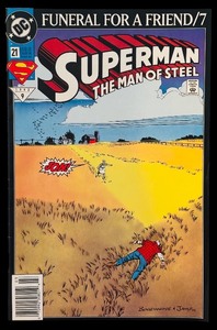 lot 695H image: K - Superman Man of Steel Comic Lot with Mystery Sealed Issue