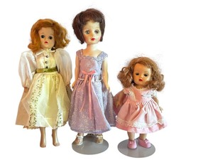 lot 64X image: LR - 1950s Vogue Jill, Nancy Ann Muffie and Vintage Dolls Set