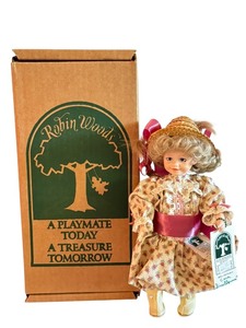 lot 67X image: LR - Vintage Robin Woods Cara Doll 8 Inch with Box 1990