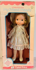 lot 621C image: DR - Vintage Fisher-Price My Friend Mandy Doll in Original Box