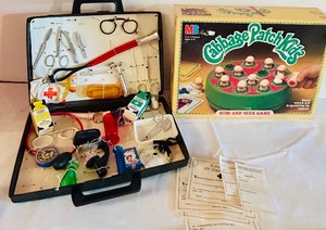 lot 733C image: DRLR - Vintage Cabbage Patch Kids Hide-and-Seek Game and Childs Doctor Playset Bundle