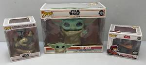lot 1 image: Misc. Collectible STAR WARS FUNKO Pops (NIB)