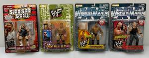 lot 21 image: Misc. Wrestling Action Figures Including The Rock And More (NEW IN PACK)