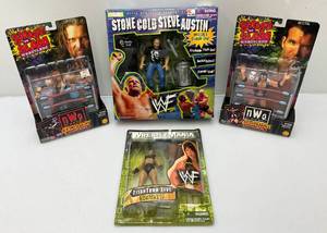 lot 24 image: Misc. Wrestling Action Figures Including Chyna And More (NEW IN PACK)