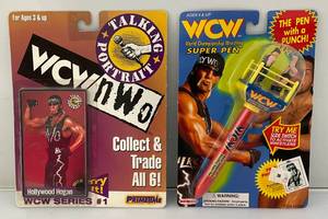 lot 28 image: Misc. Hulk Hogan Collectibles (NIB)