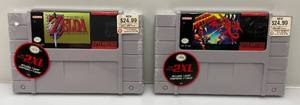 lot 44 image: Two Collectible SNES Super Nintendo Cartridge Case 2XL T-Shirts Including Zelda & Super Metroid (Both Factory Sealed)