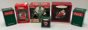 lot 55 image: Misc. Collectible Coca Cola Ornaments (NIB)