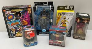 lot 81 image: Misc Collectible Action Figures Including Dc Multiverse, Marvel And More (NIB) Some Boxes Beat Up A Little