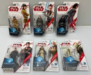 lot 99 image: Misc. STAR WARS Force Link Action Figures (NOC)