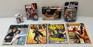 lot 119 image: Misc. STAR WARS Action Figures And More (NIP)