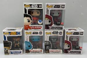 lot 125 image: Misc. FUNKO Pop STAR WARS Collectible Figures (NIB)