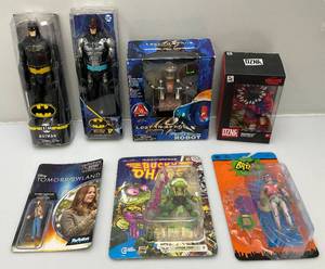 lot 126 image: Misc. Action Figures Including Bat Man, Lost In Space And More (NIB) Robin Is Chalky In Pack