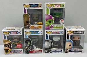 lot 131 image: Misc. FUNKO Pop Collectible Figures Including Green Goblin & more (NIB)