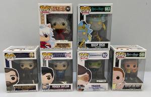 lot 170 image: Misc. FUNKO Pop Collectible Figures Including  Rick & Morty (Wasp Rick) & more (NIB)