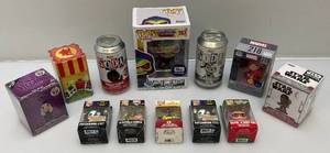 lot 176 image: Misc. FUNKO Pop Collectibles Including Miniature Figures  & more (NIB)
