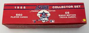 lot 195 image: 1988 SCORE Baseball Collector Set (Open Box)
