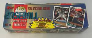 lot 196 image: 1994 TOPPS Baseball Cards Set (Factory Sealed)